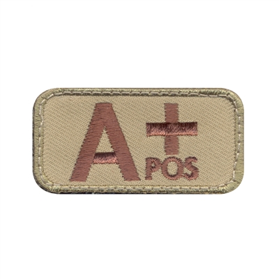 Rothco A Positive Blood Type Patch - 73190 | ArmyNavyUSA.com