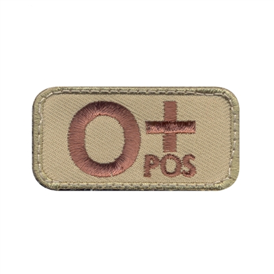 Rothco O Positive Blood Type Patch - 73191