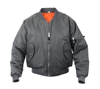 Rothco Gun Metal Grey Ma-1 Flight Jacket - 7350