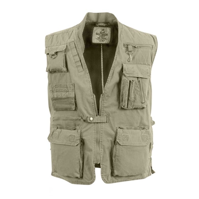 Rothco Khaki Safari Vest - 7570