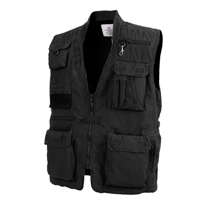 Rothco Black Safari Vest - 7575