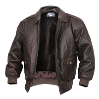 Rothco Brown A2 Leather Flight Jacket - 7577
