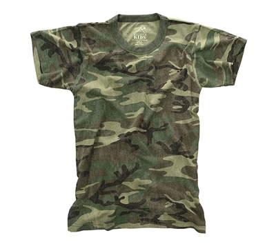 Rothco Kids Vintage Woodland Camo T-Shirt - 7605