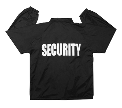 Rothco Black Security Coaches Jacket - 7648