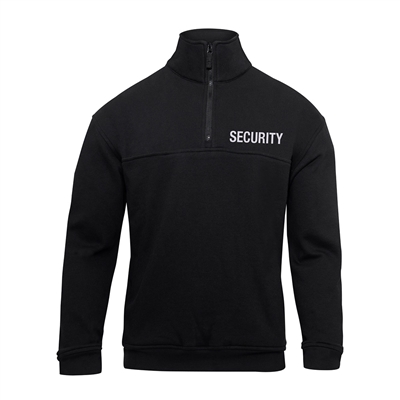 Rothco Black Long Sleeve Security 1/4 Job Shirt 76500