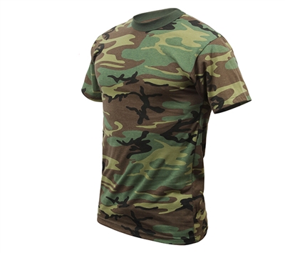 Rothco Kids Woodland Camo Heavyweight T-Shirt - 7703