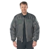 Rothco Gunmetal Grey MA-1 Flight Jacket with Patches 77250
