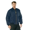 Rothco Navy Blue MA-1 Flight Jacket with Patches 77255