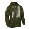 Rothco Olive Drab U.S. Flag Hoodie - 8091