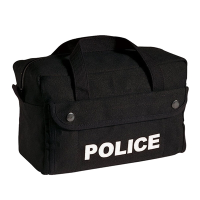 Rothco Black Canvas Small Police Bag - 8185