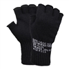 Rothco Black Fingerless Wool Gloves - 8411