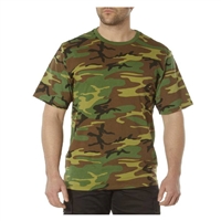 Rothco Woodland Camo Full Comfort Fit T-Shirt 84215
