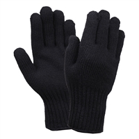 Rothco Black Wool Glove Liner - 8518