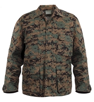 Rothco Digital Woodland Camo BDU Shirt - 8690