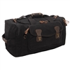 Rothco Black Canvas Extended Stay Travel Duffle Bag - 87790