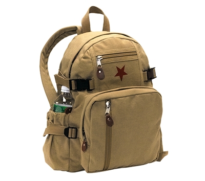 Rothco Khaki Vintage Mini Star Backpack - 9162