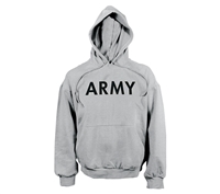 Rothco Grey Army Hooded Sweatshirt - 9189