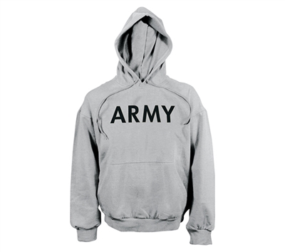 Rothco Grey Army Hooded Sweatshirt - 9189