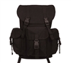 Rothco Black Canvas Outfitter Rucksack - 9202
