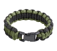 Rothco Black and Olive Drab Paracord Bracelet - 921