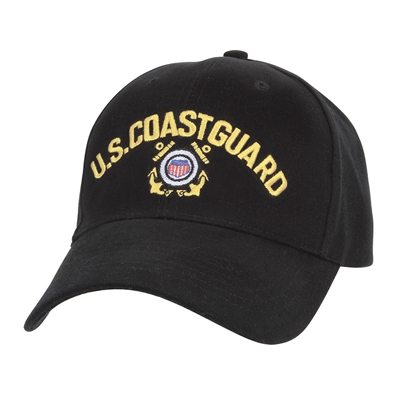 Rothco Black Coast Guard Cap - 9294