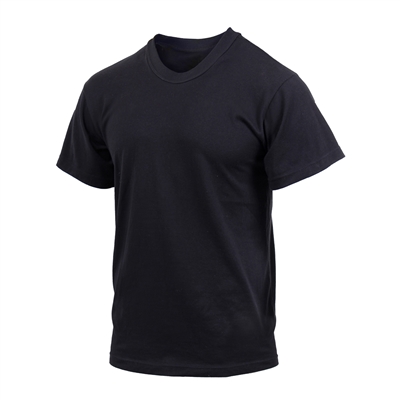 Rothco Black Moisture Wicking T-Shirts - 9590