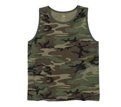 Rothco Vintage Woodland Camo Tank Top  - 9593