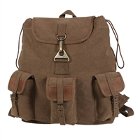 Rothco Brown Vintage Canvas Wayfarer Backpack - 9693