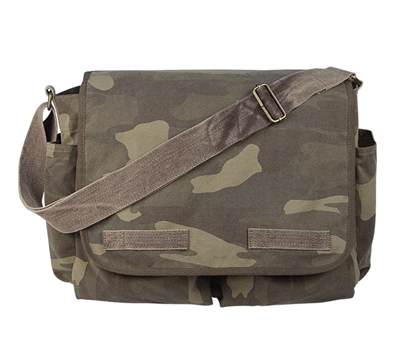 Rothco Woodland Camo Vintage Messenger Bag - 9748