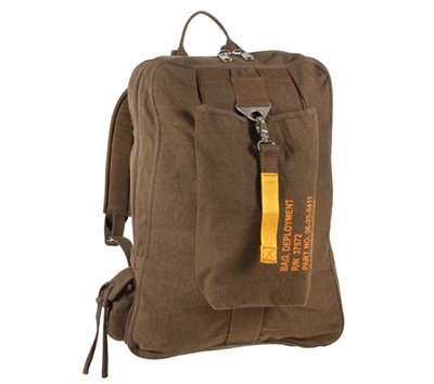 Rothco Brown Vintage Canvas Flight Bag - 9763