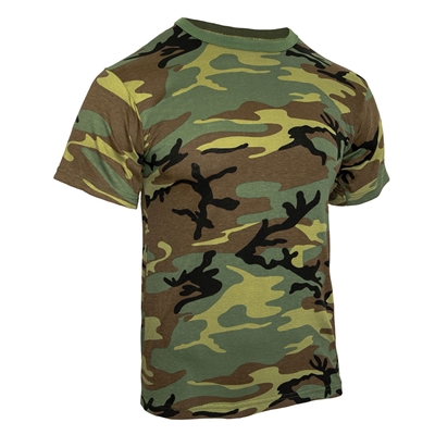 Rothco Woodland Camo Heavyweight T-Shirt - 9777