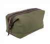 Rothco Olive Drab Canvas And Leather Travel Kit - 9866