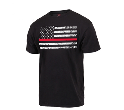 Rothco Thin Red Line Flag T-Shirt 9950