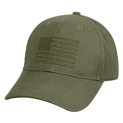 Rothco Olive Drab US Flag Low Profile Cap 99880