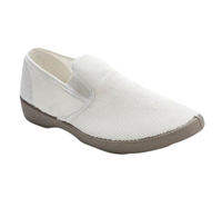 Zig-Zag Beige Mesh Slip On - 7207