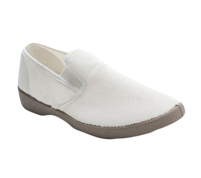 Zig-Zag Beige Mesh Slip On - 7207