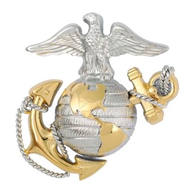 Marine Corps Officer Dress Hat Badge NY-350