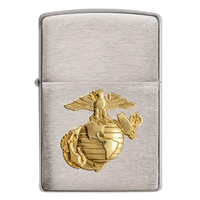 Zippo US Marine Corps Crest Emblem Lighter 10500