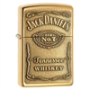 ZIPPO Jack Daniel's Brass Emblem Lighter - 254BJD.428