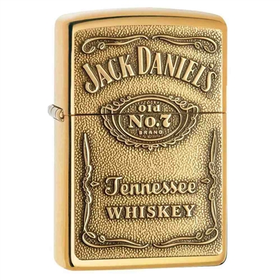 ZIPPO Jack Daniel's Brass Emblem Lighter - 254BJD.428