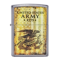 Zippo Vintage U.S. Army Street Chrome  49315