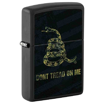 Zippo Dont Tread On Me Lighter Black Matte 73751