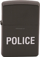 Zippo Classic Police Black Matte Lighter Z204