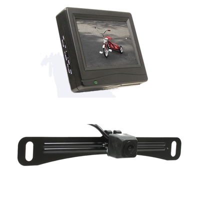 RearSight System - 3.5" Monitor - License Plate Bracket Camera