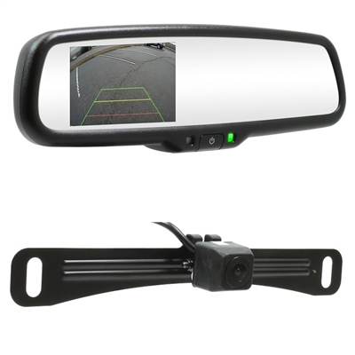 RearSight System - 4.3" Mirror/Monitor - License Plate Bracket Camera