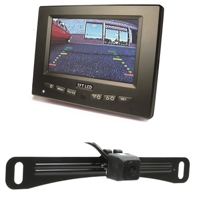 RearSight System - 5" Monitor - License Plate Bracket Camera