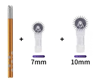 1 Pcs x Special Hand piece + Gamma Ray 5 pcs x 7mm + 5 pcs 10mm Ombre Shading Needles Roller