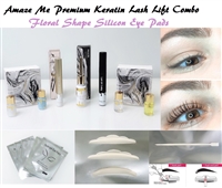 Combo Pack Premium keratin Lash Lift Full Kit - Floral Shape Silicon Pads (Provide with Full Demo Video)