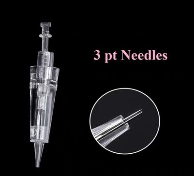 10 pcs x 3 pt Round Machine Needles ( T-Tip )