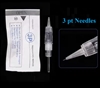 10 pcs x 3 pt Round Machine Needles (Transparent Tip)